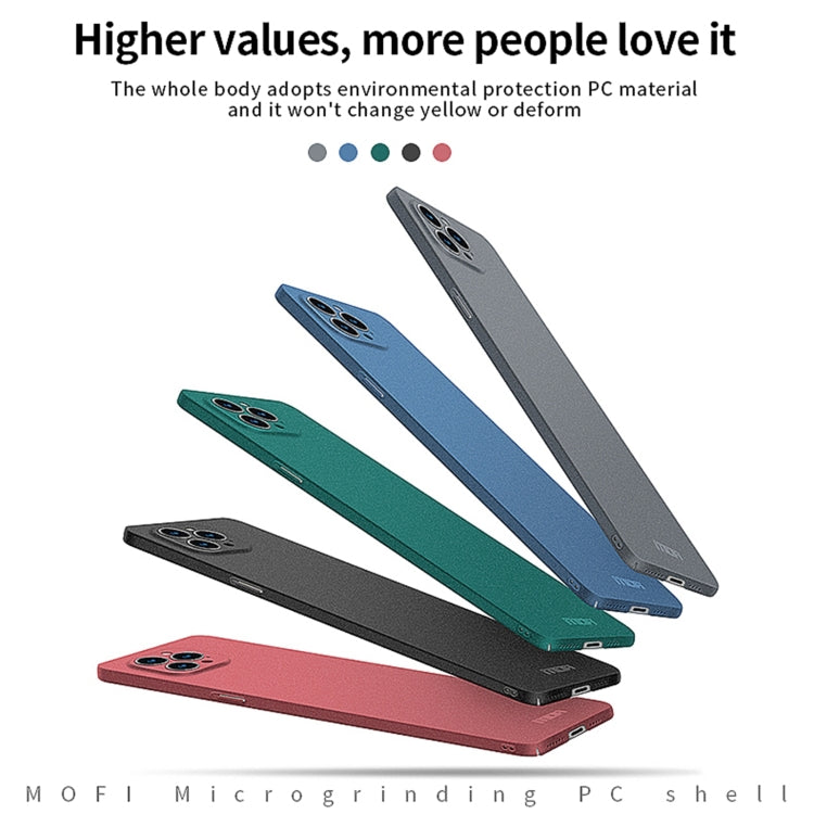 For iPhone 14 Pro Max MOFI Fandun Series Frosted PC Ultra-thin Phone Case(Gray) - free shipping - PMC TechLife - Order now!