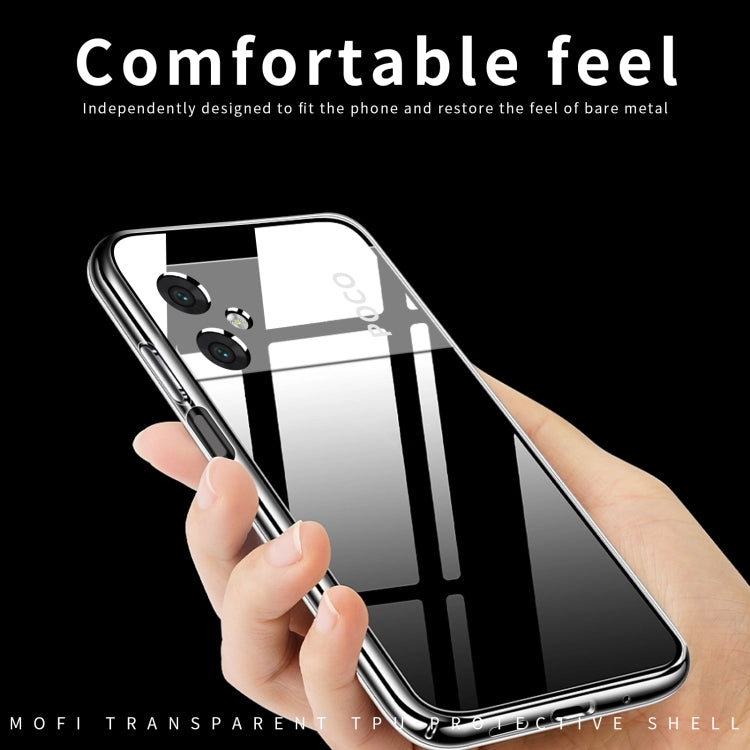 For Xiaomi Poco M4 5G MOFI Ming Series Ultra-thin TPU Phone Case(Transparent) - Xiaomi Cases by MOFI | Online Shopping South Africa | PMC TechLife