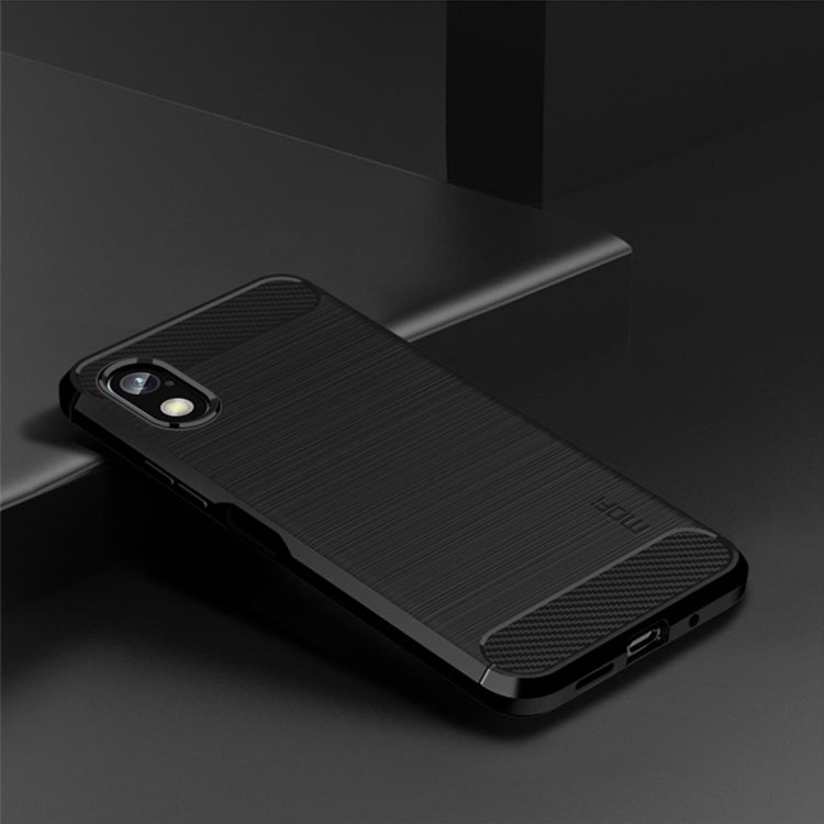 For Sony Xperia Ace 3 MOFI Gentleness Brushed Carbon Fiber Soft TPU Case(Black) - Sony Cases by MOFI | Online Shopping South Africa | PMC TechLife | Buy Now Pay Later Mobicred