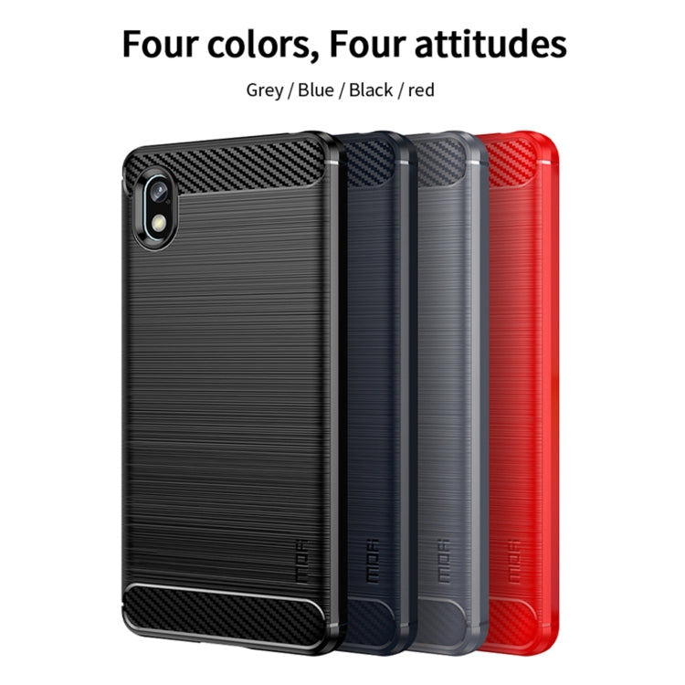 For Sony Xperia Ace 3 MOFI Gentleness Brushed Carbon Fiber Soft TPU Case(Blue) - Sony Cases by MOFI | Online Shopping South Africa | PMC TechLife | Buy Now Pay Later Mobicred