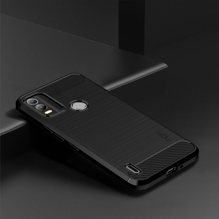 For Nokia C21 Plus MOFI Gentleness Brushed Carbon Fiber Soft TPU Case(Black) - Nokia Cases by MOFI | Online Shopping South Africa | PMC TechLife | Buy Now Pay Later Mobicred