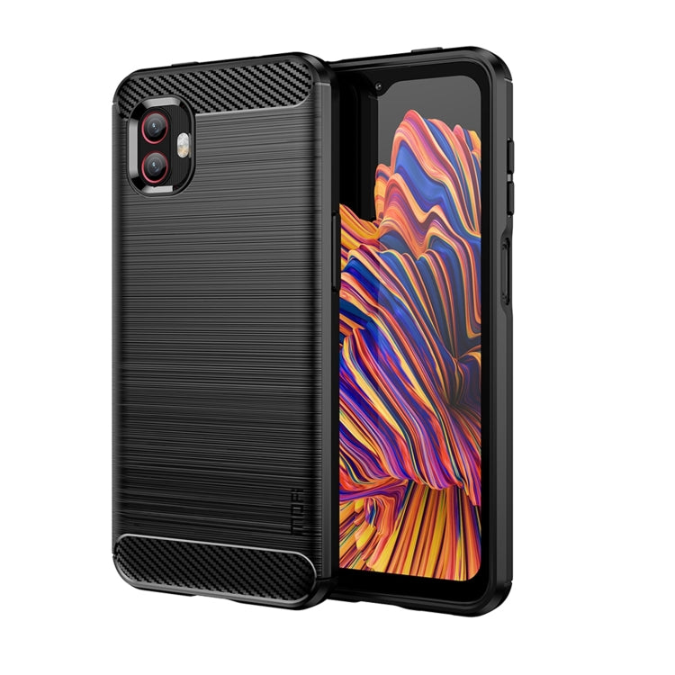 For Samsung Galaxy Xcover6 Pro / Xcover Pro 2 MOFI Gentleness Brushed Carbon Fiber Soft TPU Case(Black) - free shipping - PMC TechLife - Order now!
