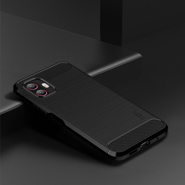 For Samsung Galaxy Xcover6 Pro / Xcover Pro 2 MOFI Gentleness Brushed Carbon Fiber Soft TPU Case(Black) - free shipping - PMC TechLife - Order now!