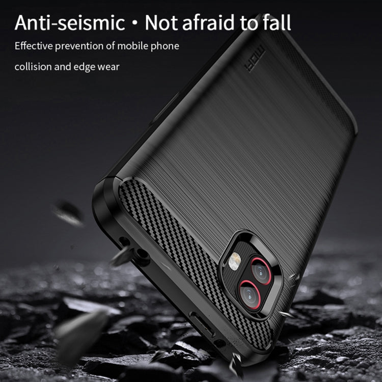 For Samsung Galaxy Xcover6 Pro / Xcover Pro 2 MOFI Gentleness Brushed Carbon Fiber Soft TPU Case(Gray) -  by MOFI | Online Shopping South Africa | PMC TechLife | Buy Now Pay Later Mobicred