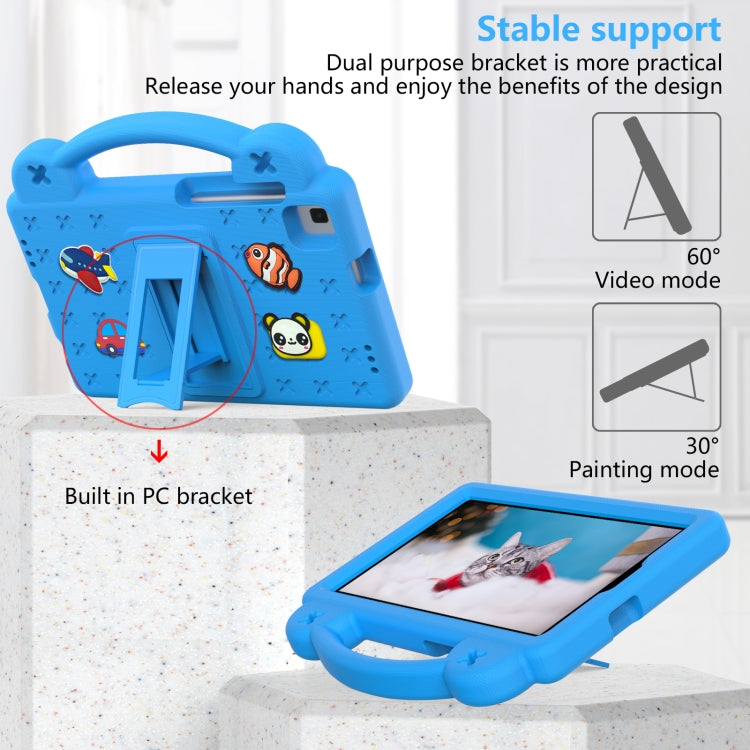 For Huawei MediaPad M3 Lite 8.0 Handle Kickstand Children EVA Shockproof Tablet Case(Sky Blue) - Huawei by PMC TechLife | Online Shopping South Africa | PMC TechLife | Buy Now Pay Later Mobicred