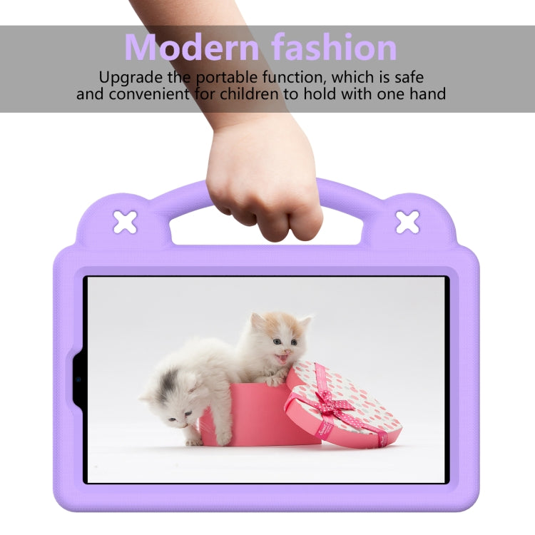 For Huawei MediaPad M3 Lite 8.0 Handle Kickstand Children EVA Shockproof Tablet Case(Light Purple) - Huawei by PMC TechLife | Online Shopping South Africa | PMC TechLife | Buy Now Pay Later Mobicred