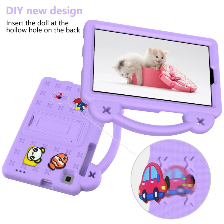 For Huawei MediaPad M3 Lite 8.0 Handle Kickstand Children EVA Shockproof Tablet Case(Light Purple) - Huawei by PMC TechLife | Online Shopping South Africa | PMC TechLife | Buy Now Pay Later Mobicred