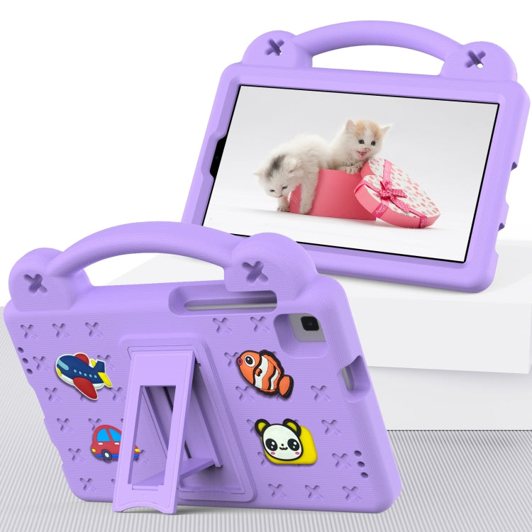 For Huawei MediaPad M5 8.4 Handle Kickstand Children EVA Shockproof Tablet Case(Light Purple) - Huawei by PMC TechLife | Online Shopping South Africa | PMC TechLife