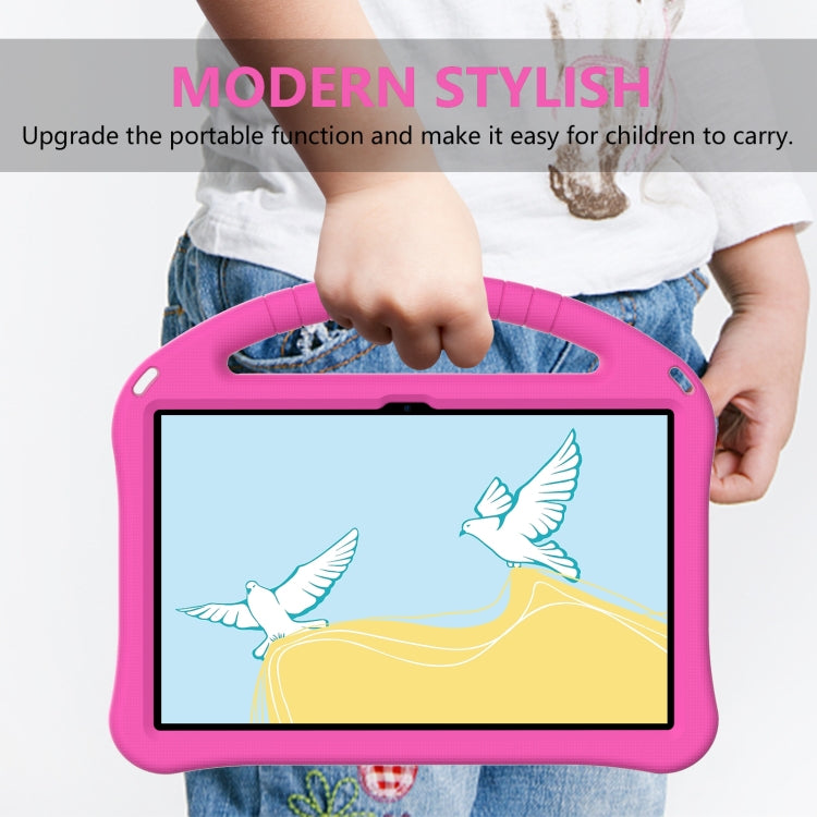 For Lenovo Tab M10 Plus 10.6 3rd Gen TB125FU 2022 EVA Shockproof Tablet Case with Holder(Rose Red) - Lenovo by PMC TechLife | Online Shopping South Africa | PMC TechLife | Buy Now Pay Later Mobicred