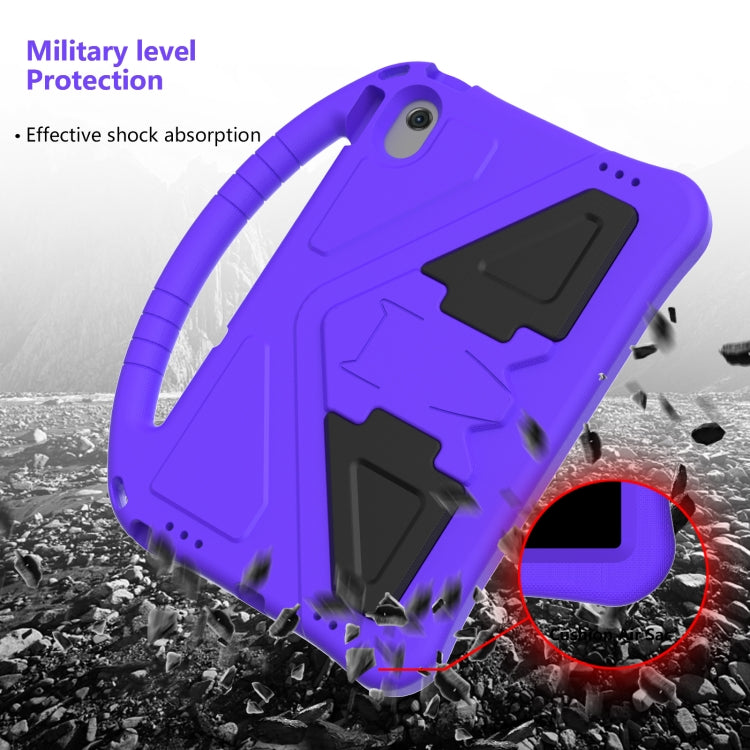 For Lenovo Tab M10 Plus 10.6 3rd Gen TB125FU 2022 EVA Shockproof Tablet Case with Holder(Purple) - Lenovo by PMC TechLife | Online Shopping South Africa | PMC TechLife | Buy Now Pay Later Mobicred