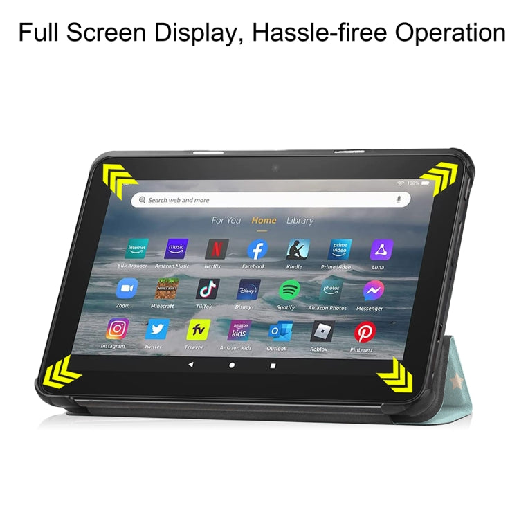 For Amazon Fire 7 12th 2022 JSM Smart Leather Tablet Case(Unicorn) - free shipping - PMc TechLife - Order now!