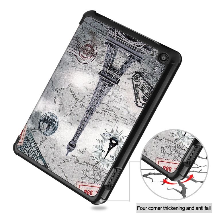 For Amazon Fire 7 12th 2022 JSM Smart Leather Tablet Case(Retro tower) - free shipping - PMc TechLife - Order now!