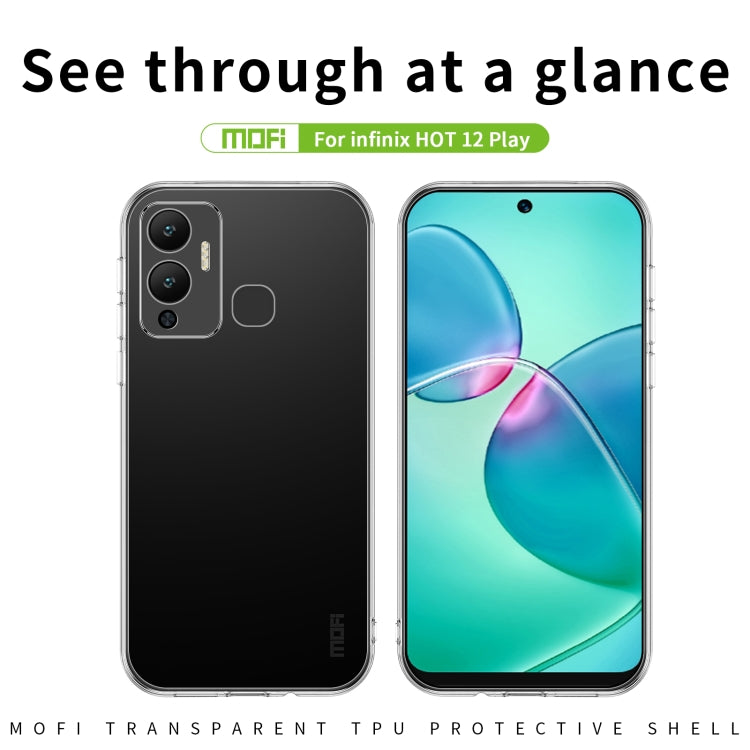 For Infinix Hot 12 Play MOFI Ming Series Ultra-thin TPU Phone Case(Transparent) - Infinix Cases by MOFI | Online Shopping South Africa | PMC TechLife