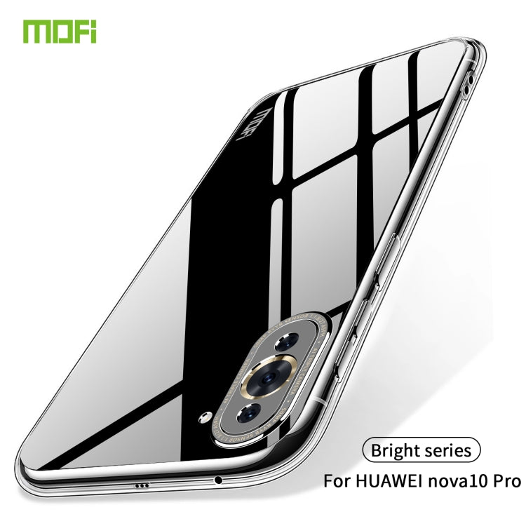 For Huawei Nova 10 Pro MOFI Ming Series Ultra-thin TPU Phone Case(Transparent) - Huawei Cases by MOFI | Online Shopping South Africa | PMC TechLife | Buy Now Pay Later Mobicred
