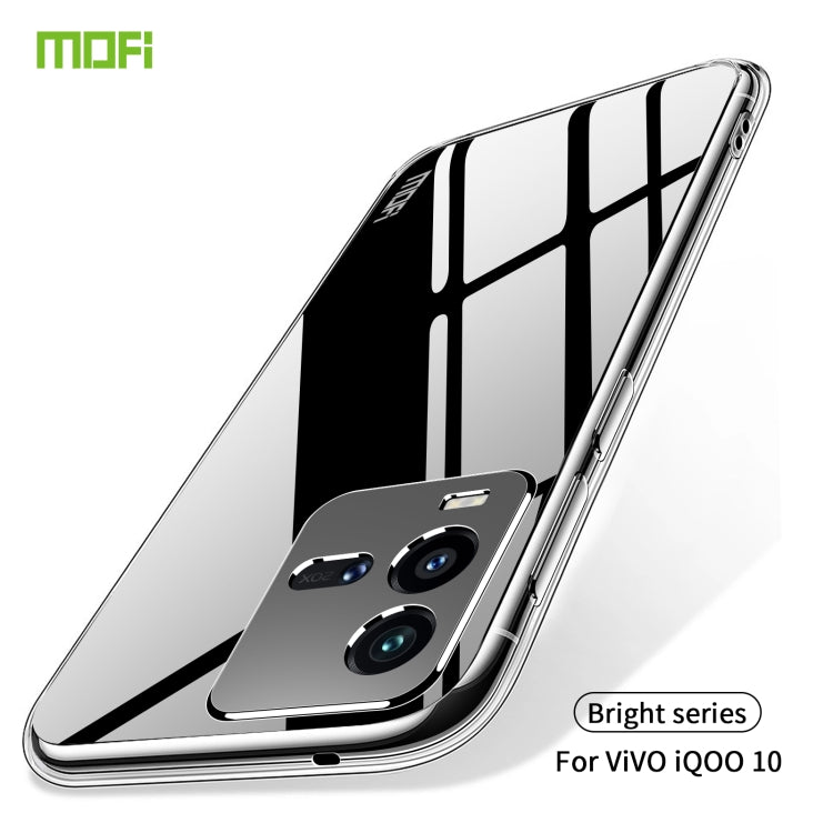 For vivo iQOO 10 MOFI Ming Series Ultra-thin TPU Phone Case(Transparent) - vivo Cases by MOFI | Online Shopping South Africa | PMC TechLife