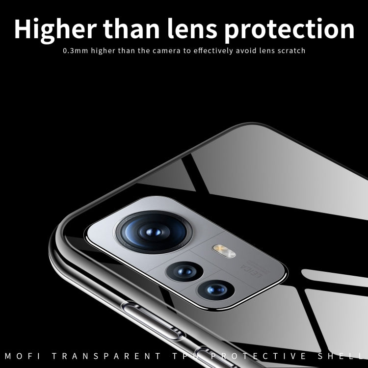 For Xiaomi 12 / 12S / 12X MOFI Ming Series Ultra-thin TPU Phone Case(Transparent) - Xiaomi Cases by MOFI | Online Shopping South Africa | PMC TechLife