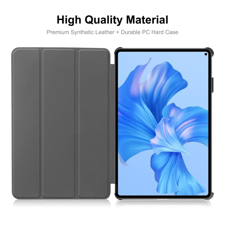 For Huawei MatePad Pro 11 2022 ENKAY Plastic Back Cover Smart Leather Stand Case(Black) - free shipping - PMC TechLife - Order now!