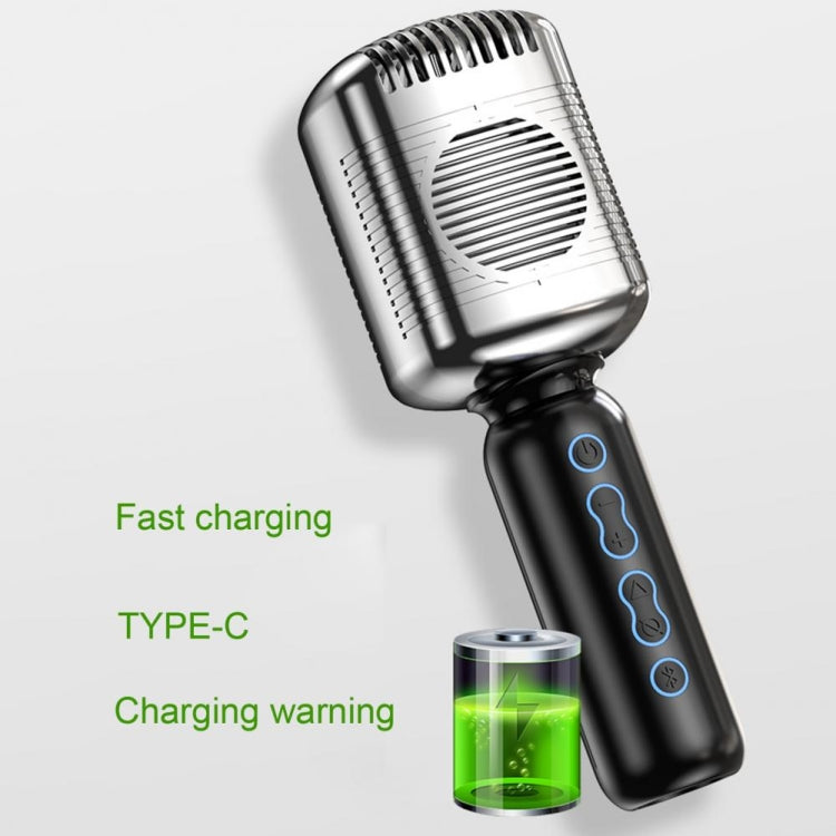 KM600 Wireless Microphone TWS Handheld Noise Reduction Smart Bluetooth-compatible Condenser Mic Music Player for Singing(Gold) - Microphone by PMC TechLife | Online Shopping South Africa | PMC TechLife | Buy Now Pay Later Mobicred