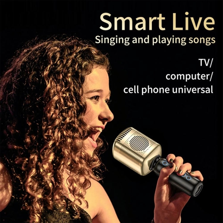 KM600 Wireless Microphone TWS Handheld Noise Reduction Smart Bluetooth-compatible Condenser Mic Music Player for Singing(Sliver) - Microphone by PMC TechLife | Online Shopping South Africa | PMC TechLife | Buy Now Pay Later Mobicred