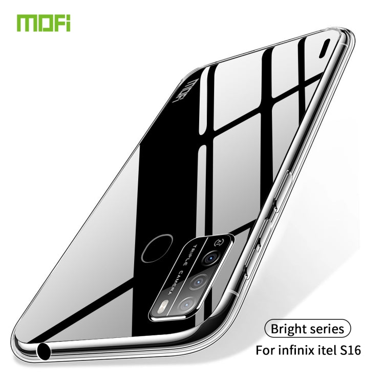 For Infinix itel S16 / Vision1 pro MOFI Ming Series Ultra-thin TPU Phone Case(Transparent) - Infinix Cases by MOFI | Online Shopping South Africa | PMC TechLife | Buy Now Pay Later Mobicred