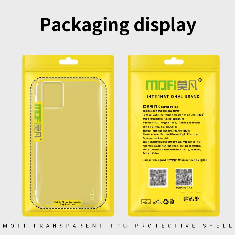 For Motorola Moto G42 MOFI Ming Series Ultra-thin TPU Phone Case(Transparent) - Motorola Cases by MOFI | Online Shopping South Africa | PMC TechLife | Buy Now Pay Later Mobicred