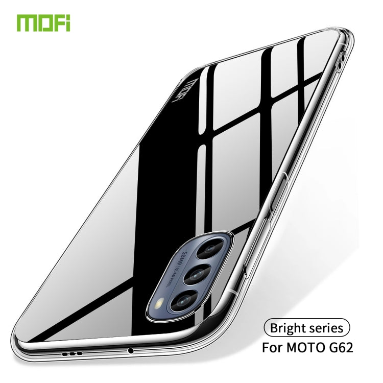 For Motorola Moto G62 5G MOFI Ming Series Ultra-thin TPU Phone Case(Transparent) - Motorola Cases by MOFI | Online Shopping South Africa | PMC TechLife