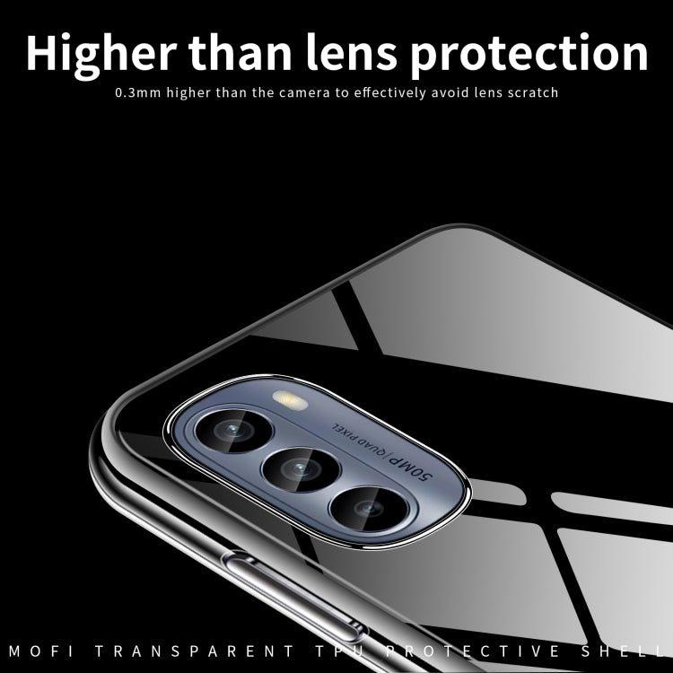 For Motorola Moto G62 5G MOFI Ming Series Ultra-thin TPU Phone Case(Transparent) - Motorola Cases by MOFI | Online Shopping South Africa | PMC TechLife