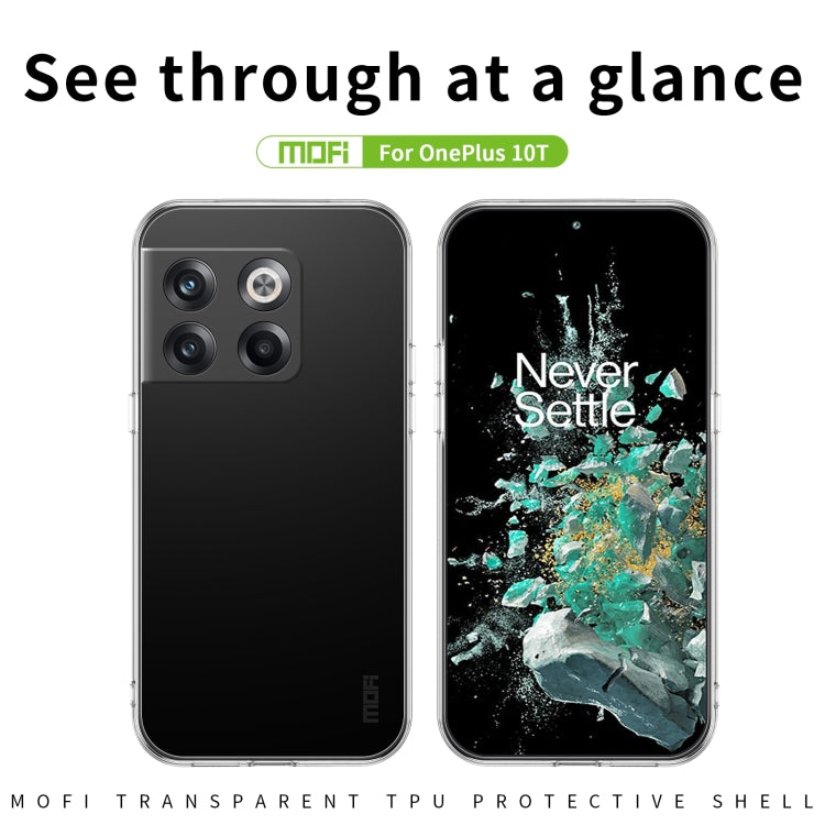 For OnePlus 10T / Ace Pro MOFI Ming Series Ultra-thin TPU Phone Case(Transparent) - OnePlus Cases by MOFI | Online Shopping South Africa | PMC TechLife