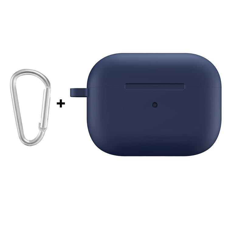 For Apple AirPods Pro 2 2022 ENKAY Thickened Silicone Protective Case with Keychain(Dark Blue) - free shipping - PMC Jewellery - Order now!