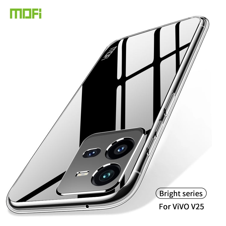 For vivo V25 MOFI Ming Series Ultra-thin TPU Phone Case(Transparent) - free shipping - PMC TechLife - Order now!