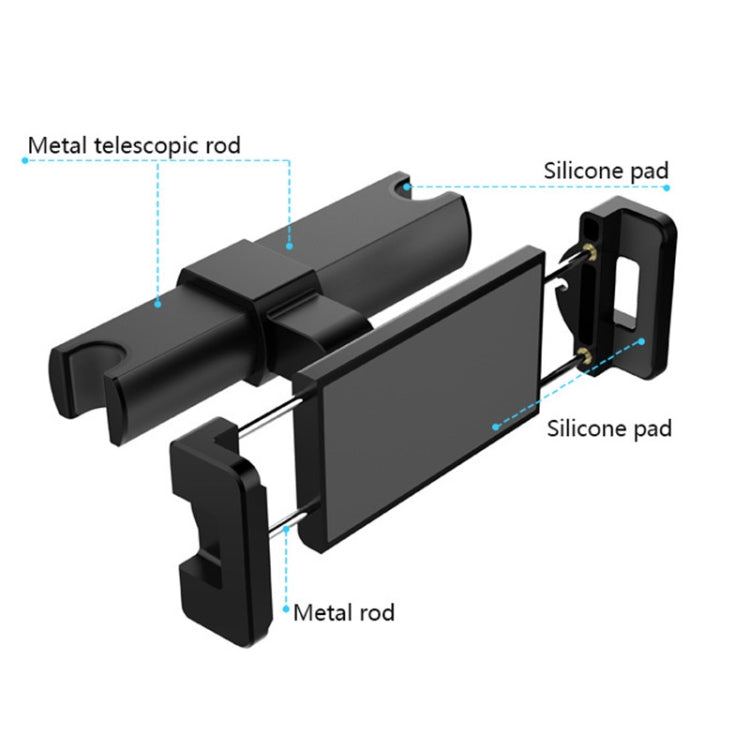 X004 Universal Rotational Adjustable Car Back Seat Mount Tablet Stand Phone Holder - Universal Car Holders by PMC Jewellery | Online Shopping South Africa | PMC Jewellery | Buy Now Pay Later Mobicred