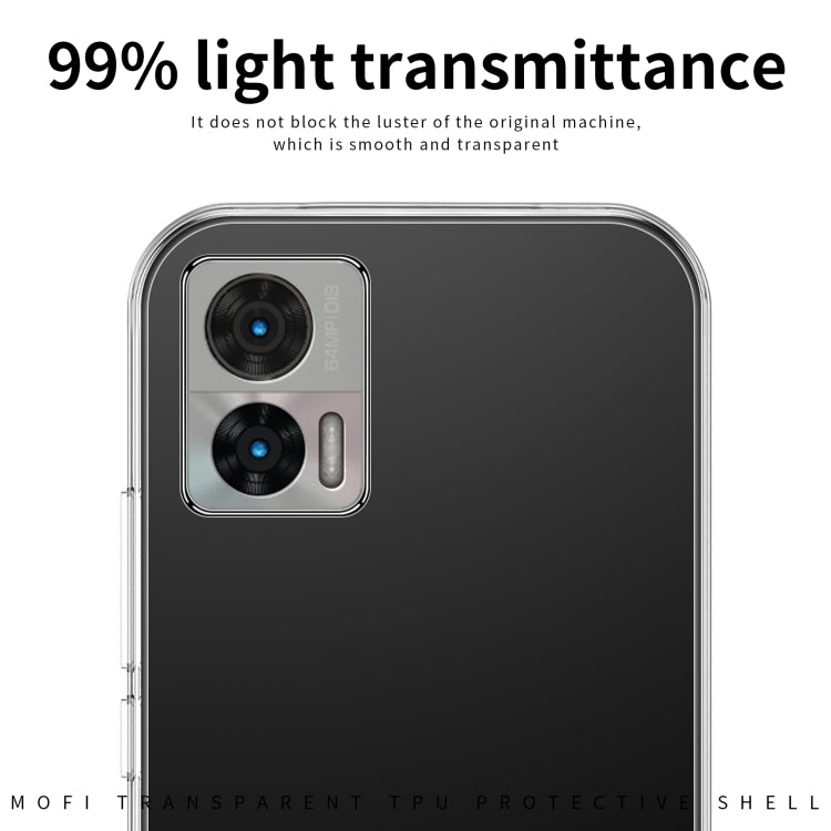 For Motorola Moto Edge 30 Lite / Edge 30 Neo 5G MOFI Ming Series Ultra-thin TPU Phone Case(Transparent) - Motorola Cases by MOFI | Online Shopping South Africa | PMC TechLife | Buy Now Pay Later Mobicred