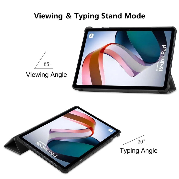 For Xiaomi Redmi Pad 10.61 inch ENKAY Tri-fold Custer Texture Leather Stand Smart Case(Dark Blue) - free shipping - PMc TechLife - Order now!