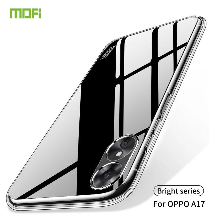 For OPPO A17 / A17K MOFI Ming Series Ultra-thin TPU Phone Case(Transparent) - OPPO Cases by MOFI | Online Shopping South Africa | PMC TechLife