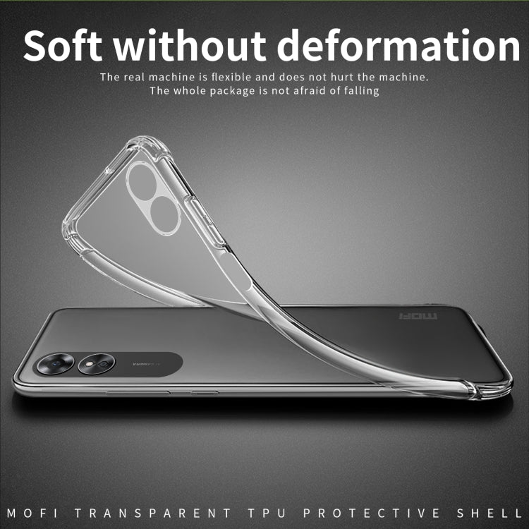 For OPPO A17 / A17K MOFI Ming Series Ultra-thin TPU Phone Case(Transparent) - OPPO Cases by MOFI | Online Shopping South Africa | PMC TechLife
