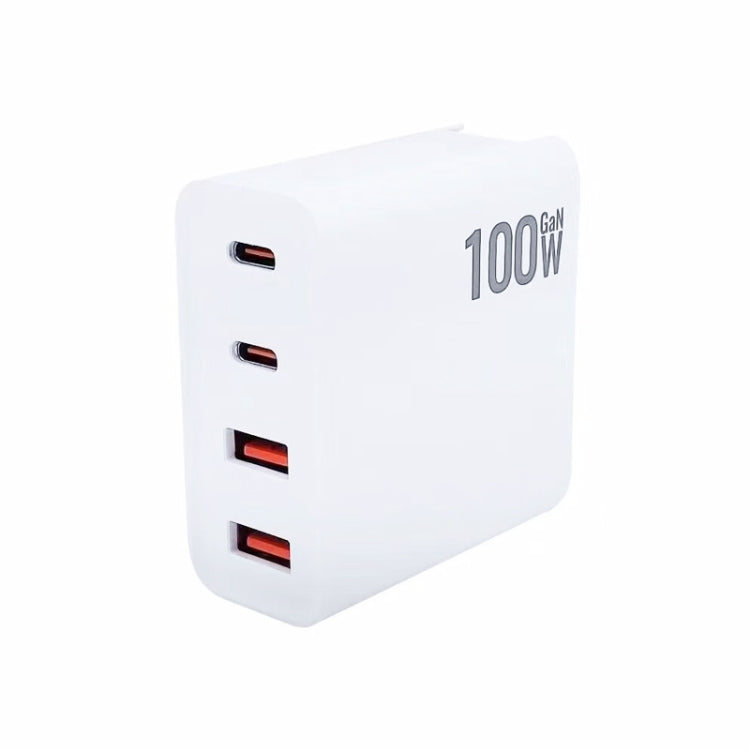 GaN 100W Dual USB + Dual USB-C/Type-C Multi Port Charger for Apple MacBook Series US Plug - Cable & Adapter by PMC Jewellery | Online Shopping South Africa | PMC Jewellery | Buy Now Pay Later Mobicred