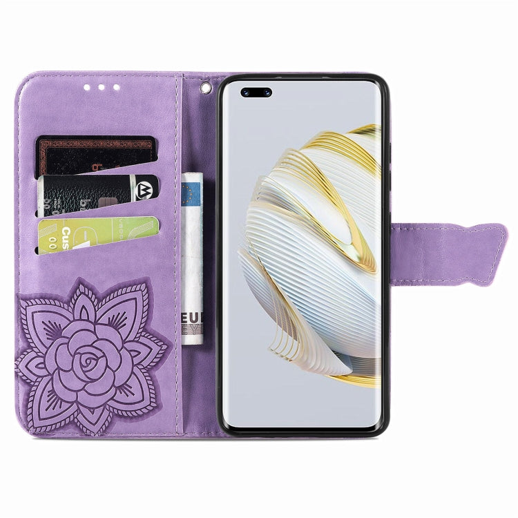 For Huawei Nova 10 Pro Butterfly Love Flower Embossed Leather Phone Case(Lavender) - free shipping - PMC TechLife - Order now!