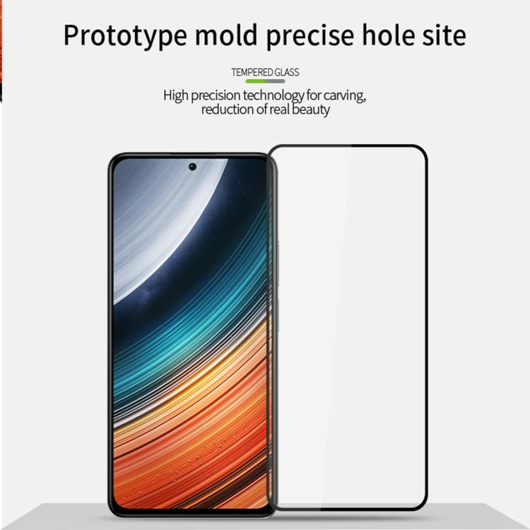 For Xiaomi Redmi K50 Ultra MOFI 9H 2.5D Full Screen Tempered Glass Film(Black) -  by MOFI | Online Shopping South Africa | PMC TechLife | Buy Now Pay Later Mobicred