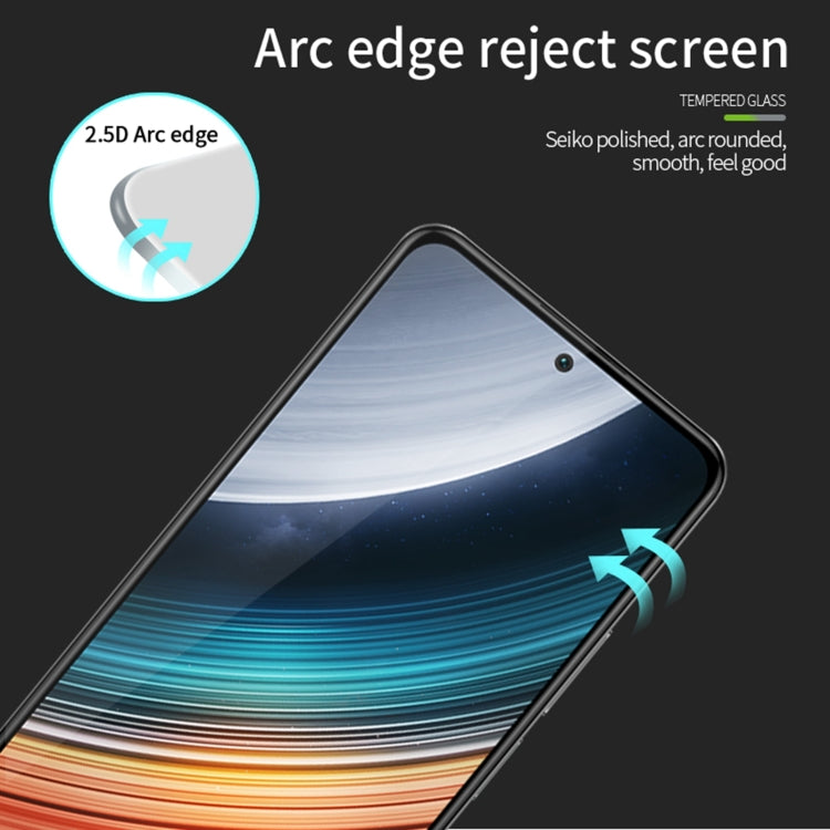 For Xiaomi Redmi K50 Ultra MOFI 9H 2.5D Full Screen Tempered Glass Film(Black) -  by MOFI | Online Shopping South Africa | PMC TechLife | Buy Now Pay Later Mobicred