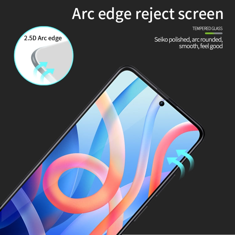 For Xiaomi 12 Lite MOFI 9H 2.5D Full Screen Tempered Glass Film(Black) -  by MOFI | Online Shopping South Africa | PMC TechLife | Buy Now Pay Later Mobicred