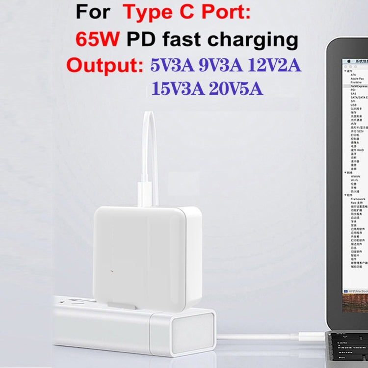 GaN 100W Dual USB+Dual USB-C/Type-C Multi Port Charger with  1.8m Type-C to MagSafe 1 / L Header Data Cable US / EU Plug - Cable & Adapter by PMC Jewellery | Online Shopping South Africa | PMC Jewellery | Buy Now Pay Later Mobicred
