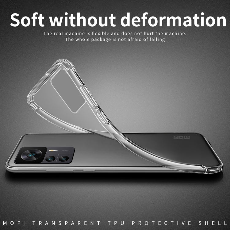 For Xiaomi 12T / 12T Pro MOFI Ming Series Ultra-thin TPU Phone Case(Transparent) - Xiaomi Cases by MOFI | Online Shopping South Africa | PMC TechLife