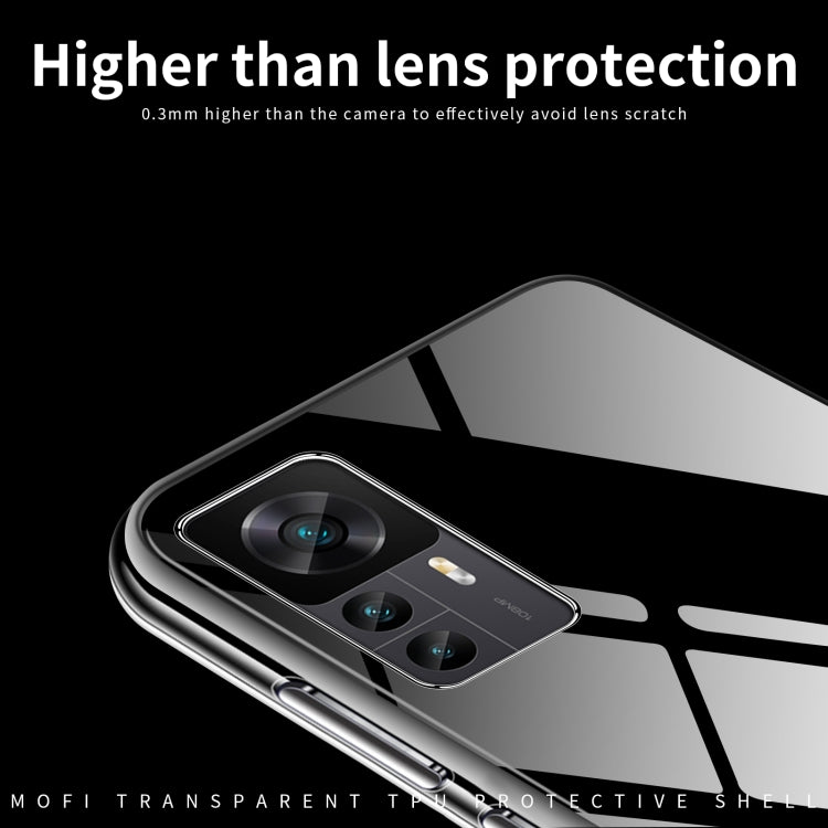 For Xiaomi 12T / 12T Pro MOFI Ming Series Ultra-thin TPU Phone Case(Transparent) - Xiaomi Cases by MOFI | Online Shopping South Africa | PMC TechLife