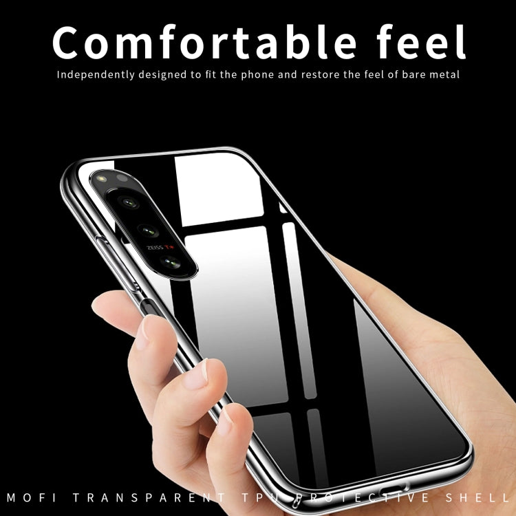 For Sony Xperia 5 IV MOFI Ming Series Ultra-thin TPU Phone Case(Transparent) - Sony Cases by MOFI | Online Shopping South Africa | PMC TechLife | Buy Now Pay Later Mobicred