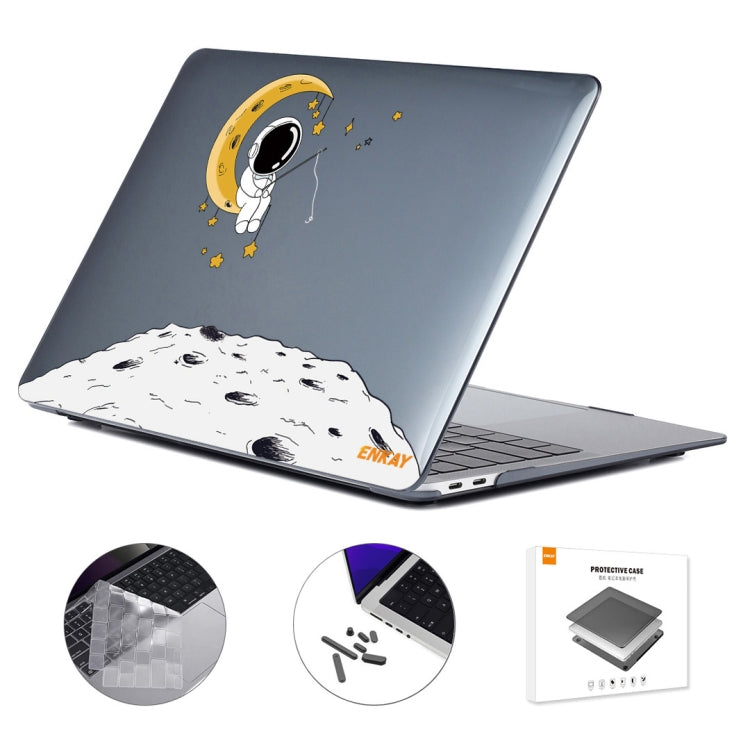 For MacBook Pro 14.2 A2442/A2779 2023 ENKAY Hat-Prince 3 in 1 Spaceman Pattern Laotop Protective Crystal Case with TPU Keyboard Film / Anti-dust Plugs, Version:US(Spaceman No.3) - free shipping - PMC Jewellery - Order now!