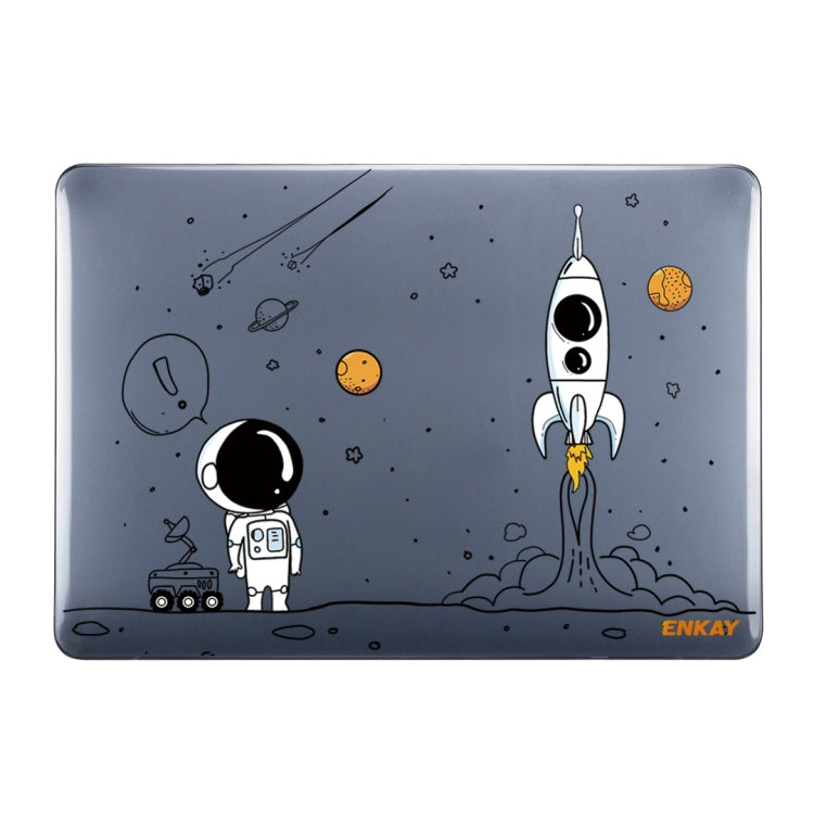 For MacBook Pro 14.2 A2442/A2779 2023 ENKAY Hat-Prince 3 in 1 Spaceman Pattern Laotop Protective Crystal Case with TPU Keyboard Film / Anti-dust Plugs, Version:EU(Spaceman No.1) - free shipping - PMC Jewellery - Order now!