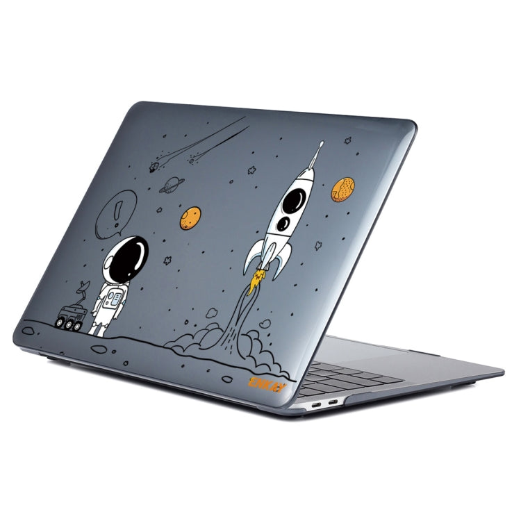 For MacBook Pro 14.2 A2442/A2779 2023 ENKAY Hat-Prince 3 in 1 Spaceman Pattern Laotop Protective Crystal Case with TPU Keyboard Film / Anti-dust Plugs, Version:EU(Spaceman No.1) - free shipping - PMC Jewellery - Order now!
