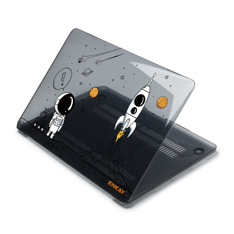 For MacBook Pro 14.2 A2442/A2779 2023 ENKAY Hat-Prince 3 in 1 Spaceman Pattern Laotop Protective Crystal Case with TPU Keyboard Film / Anti-dust Plugs, Version:EU(Spaceman No.1) - free shipping - PMC Jewellery - Order now!