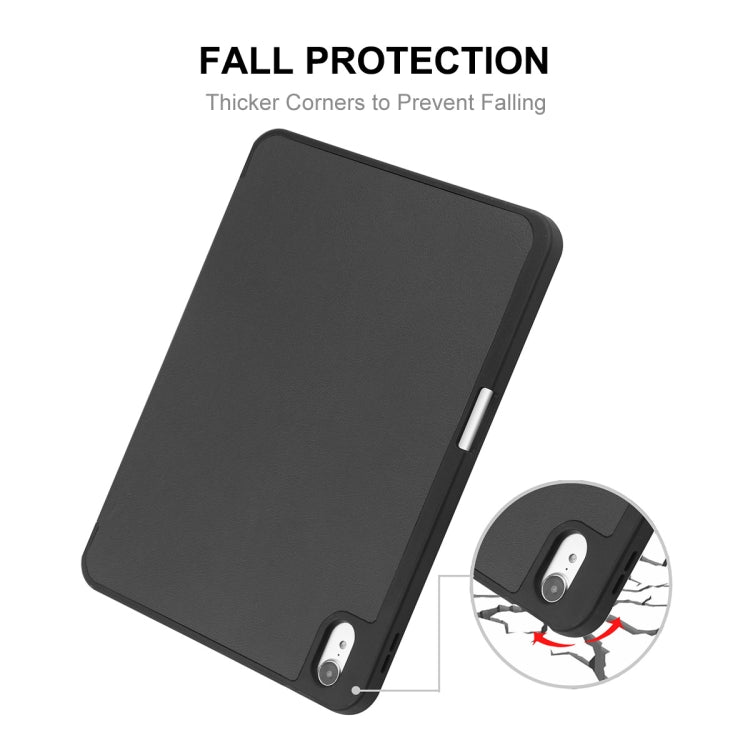 For iPad 2025 / 2022 ENKAY TPU Back Cover Smart Leather Stand Tablet Case with Pen Slot(Black) - free shipping - PMc TechLife - Order now!