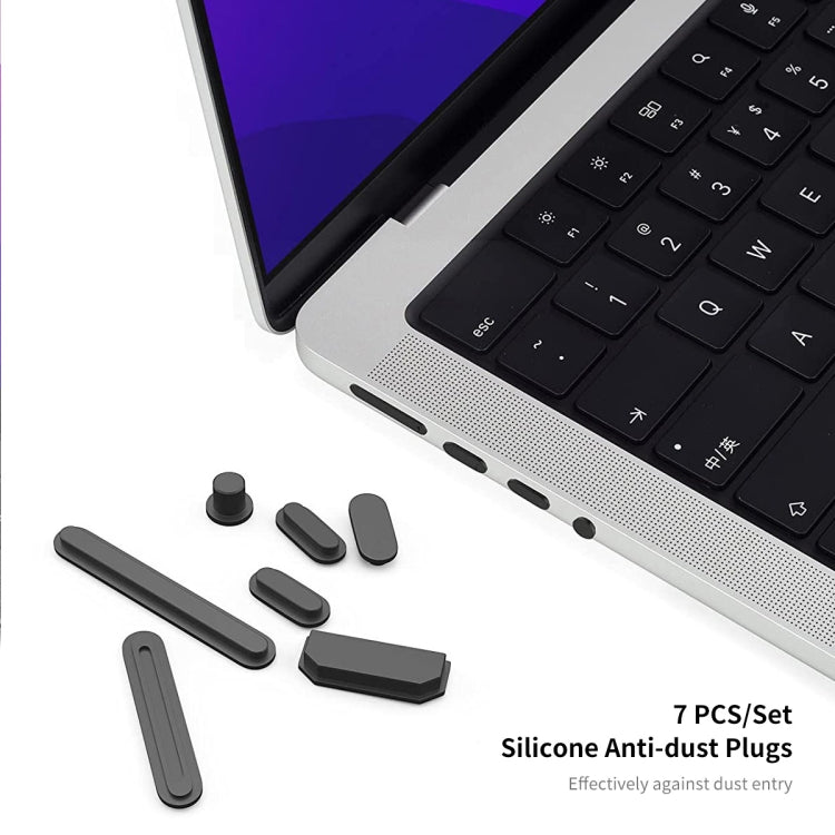 For MacBook Pro 14.2 A2442/A2779 2023 ENKAY Hat-Prince 3 in 1 Protective Bracket  Case Cover Hard Shell with TPU Keyboard Film / Anti-dust Plugs, Version:EU(Khaki) - free shipping - PMC Jewellery - Order now!